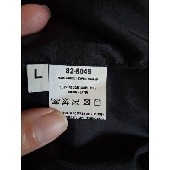 OZAI N KU Elastic Waist Navy skirt with pockets size‎ L - Picture 6 of 6